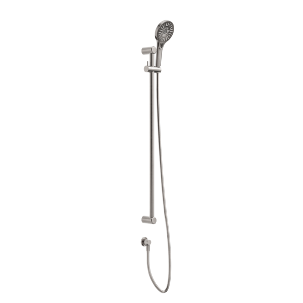 Nero Mecca Care Grab Rail and Adjustable Shower Rail Set -  Brushed Nickel