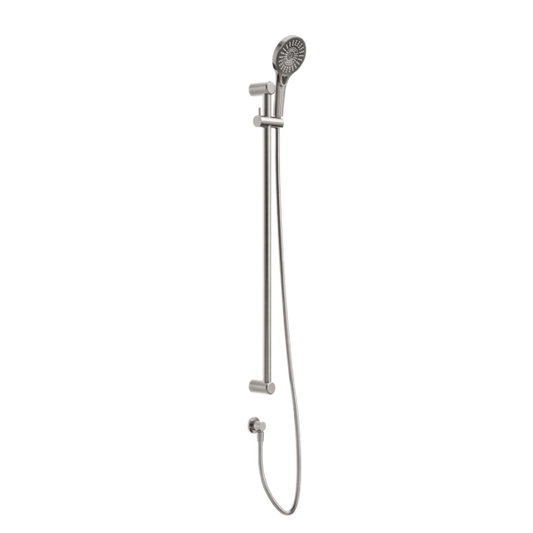 Nero Mecca Care Grab Rail and Adjustable Shower Rail Set -  Brushed Nickel