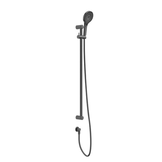 Nero Mecca Care Grab Rail and Adjustable Shower Rail Set -  Gunmetal
