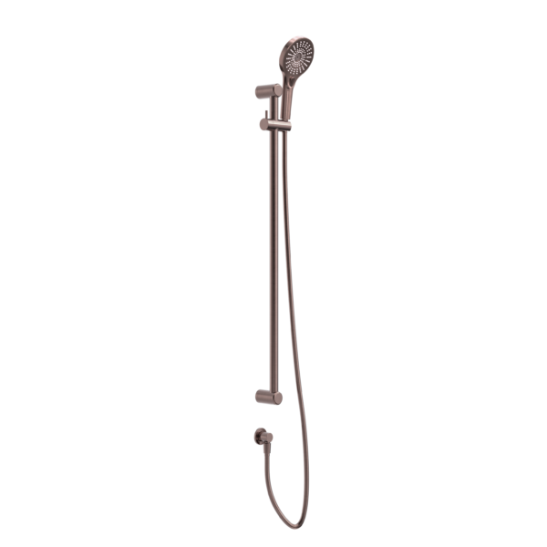Nero Mecca Care Grab Rail and Adjustable Shower Rail Set -  Brushed Bronze