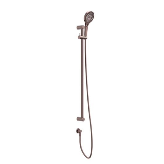 Nero Mecca Care Grab Rail and Adjustable Shower Rail Set -  Brushed Bronze