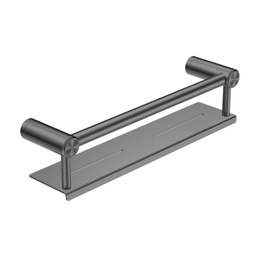 Nero Mecca Care 25mm Grab Rail with Shelf - Gunmetal
