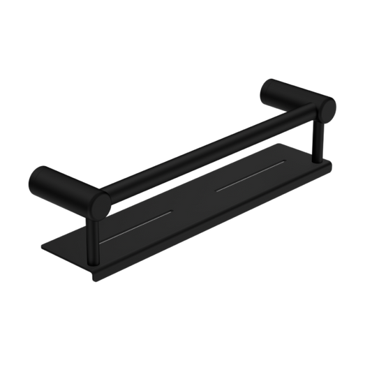 Nero Mecca Care 25mm Grab Rail with Shelf - Matte Black