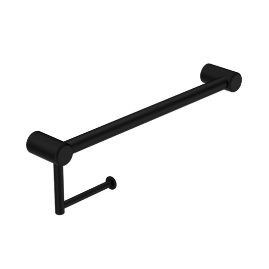 Nero Mecca Care 25mm Toilet Roll Rail - Matte Black