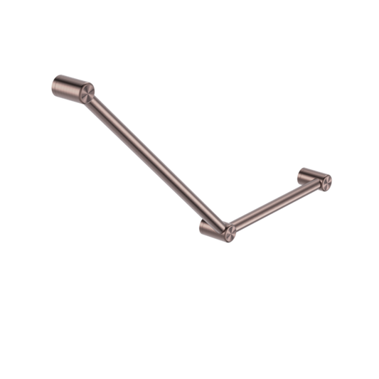 Nero Mecca Care 32mm Ambulant Toilet Grab Rail - Brushed Bronze