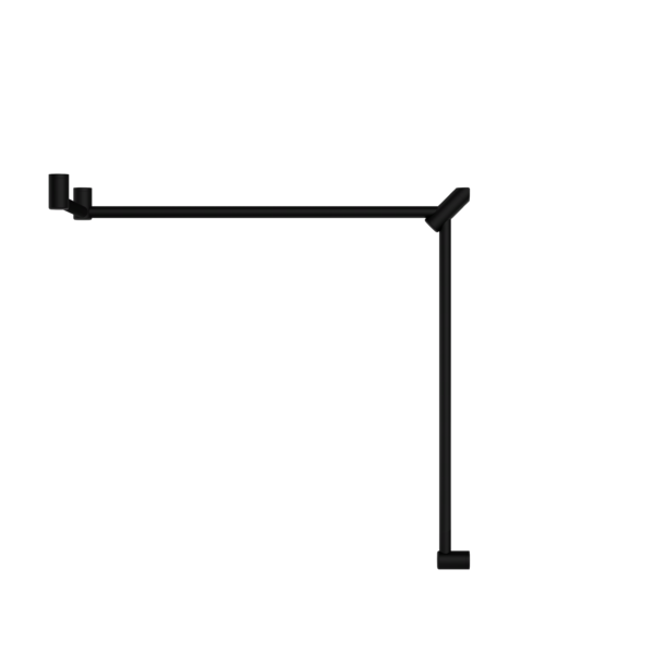 Nero Mecca Care 32mm DDA Toilet Grab Rail Set Continuous - Matte Black
