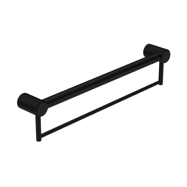 Nero Mecca Care 32mm Grab Rail with Towel Holder - Matte Black