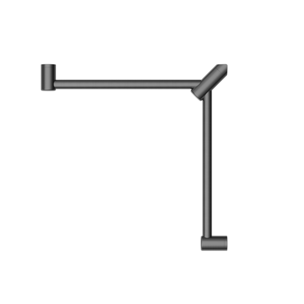 Nero NRCR3290WGM Mecca Care 32mm Wrap Around Corner Grab Rail - Gunmetal