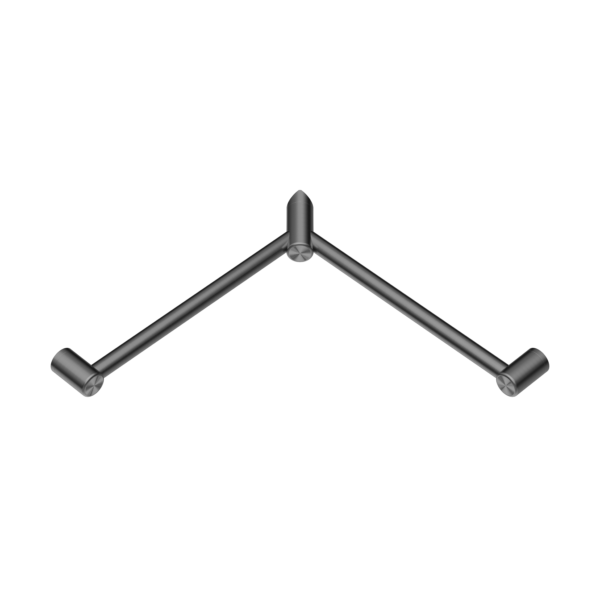 Nero NRCR3290WGM Mecca Care 32mm Wrap Around Corner Grab Rail - Gunmetal