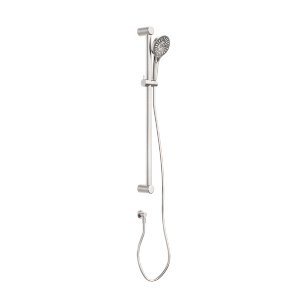 Nero Mecca Care Grab Rail and Adjustable Shower Rail Set -  Brushed Nickel