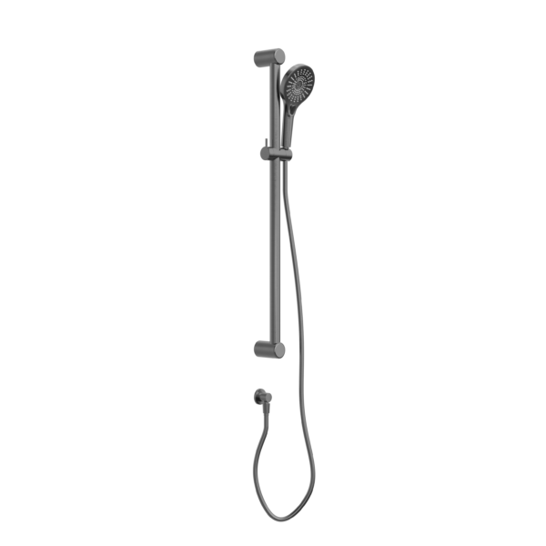 Nero Mecca Care Grab Rail and Adjustable Shower Rail Set -  Gunmetal