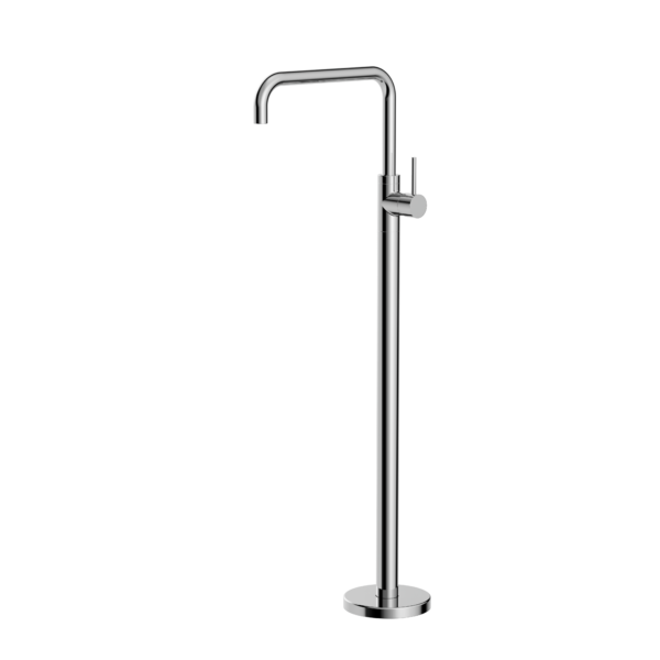 Nero NR221903BCH Mecca Freestanding Bath Mixer Square Shape - Chrome