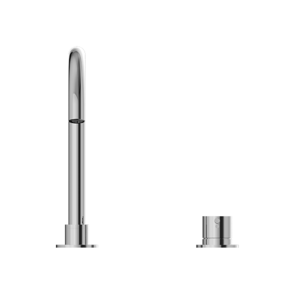 Nero NR221901bCH Mecca Hob Basin Mixer with Round Swivel Spout - Chrome