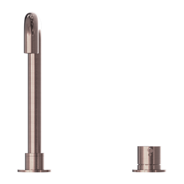 Nero NR221901cBZ Mecca Hob Basin Mixer with Square Swivel Spout - Brushed Bronze
