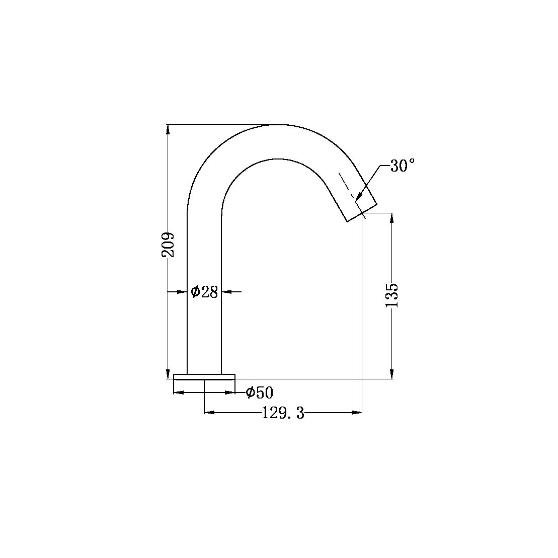 Nero NR402MW Mecca Sensor Tap - Matte White