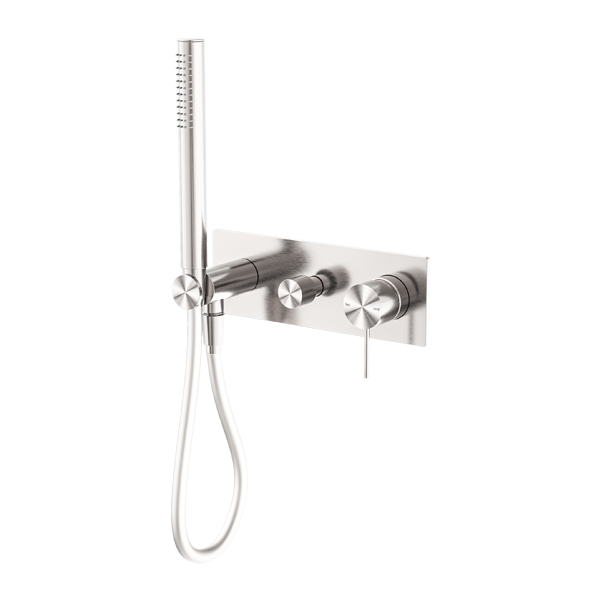 Nero NR221912EBN Mecca Shower Mixer Diverter System - Brushed Nickel