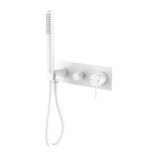 Nero NR221912EMW Mecca Shower Mixer Diverter System - Matte White