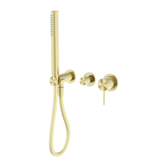 Nero NR221912fBG Mecca Shower Mixer Diverter System (Separate Back Plate) - Brushed Gold