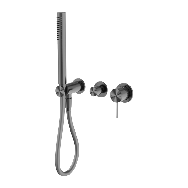 Nero NR221912fGM Mecca Shower Mixer Diverter System (Separate Back Plate) - Gunmetal