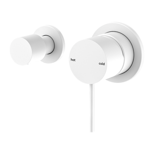 Nero NR221911uMW Mecca Shower Mixer with Horizontal 2 Way Divertor - Matte White
