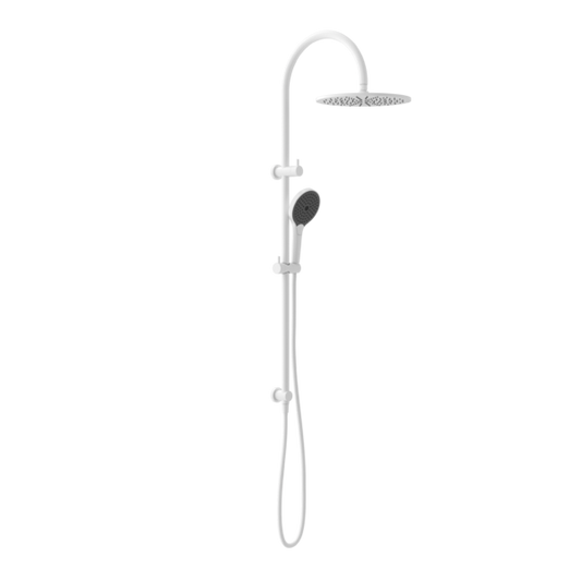 Nero NR221905HMW Mecca Twin Shower with Air Shower II - Matte White