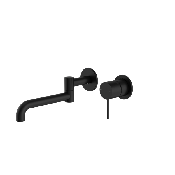Nero NR221910RMB Mecca Wall/Basin Bath Mixer Swivel Spout - Matte Black