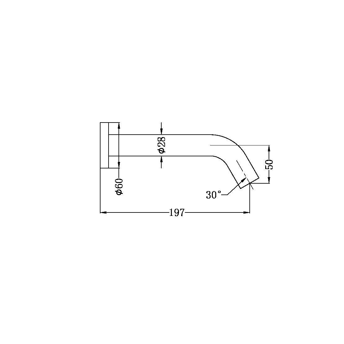 Nero NR401MW Mecca Wall Mount Sensor Tap - Matte White