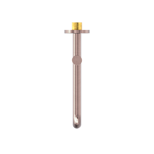 Nero NR221903GBZ Mecca Wall Mounted Swivel Basin/Bath Spout 225MM - Brushed Bronze