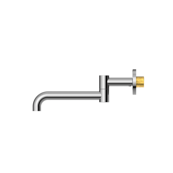 Nero NR221903GCH Mecca Wall Mounted Swivel Basin/Bath Spout 225MM - Chrome