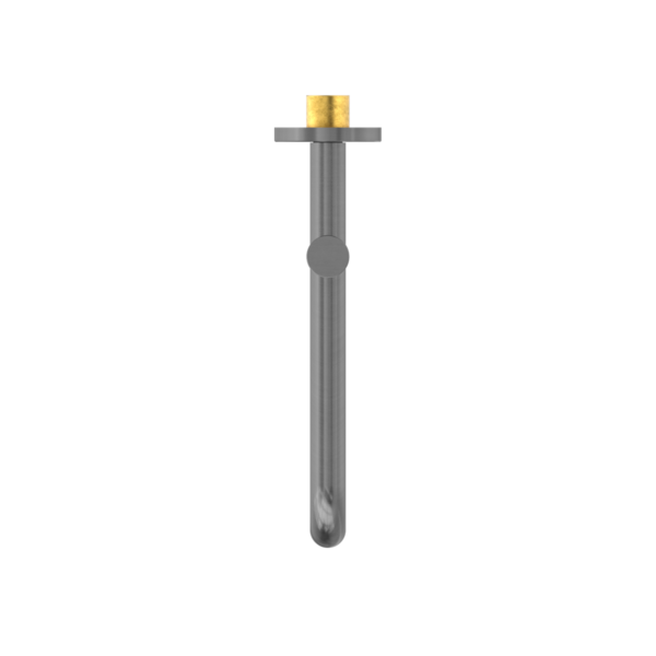 Nero NR221903GGM Mecca Wall Mounted Swivel Basin/Bath Spout 225MM - Gunmetal