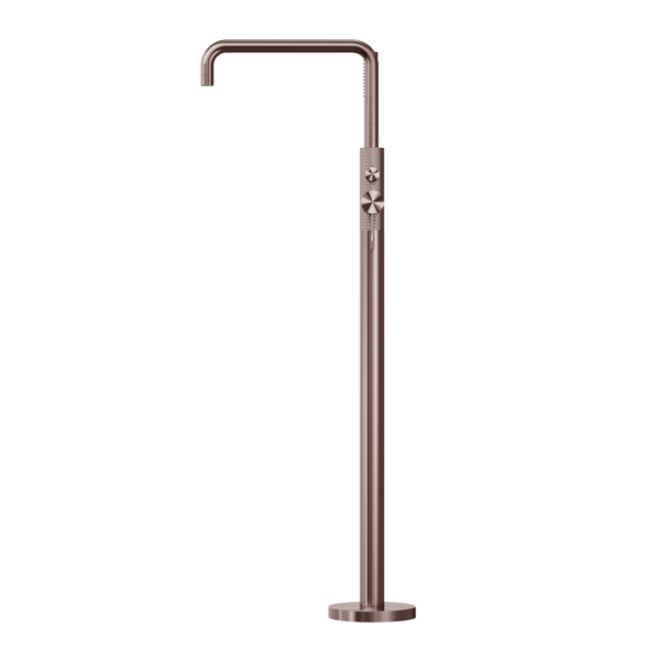 Nero NR251903ABZ Opal Freestanding Bath Mixer with Handshower - Brushed Bronze