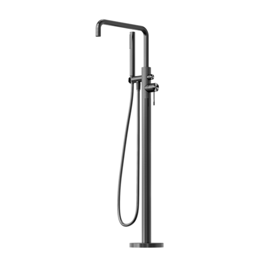 Nero NR251903AGR Opal Freestanding Bath Mixer with Handshower - Graphite