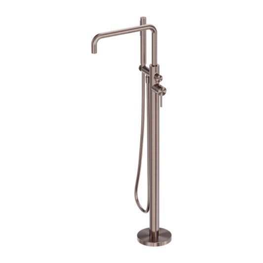 Nero ZEN SS316L Freestanding Bath Mixer - Brushed Bronze