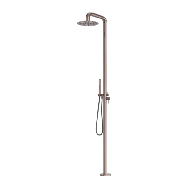 Nero NR162205ABZ ZEN SS316L Outdoor Freestanding Shower Column - Brushed Bronze