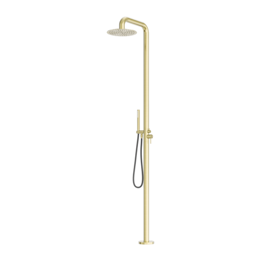 Nero NR162205ABG ZEN SS316L Outdoor Freestanding Shower Column - Brushed Gold