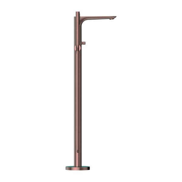 Nero NR321503aBZ Bianca Freestanding Bath Mixer with Handshower - Brushed Bronze