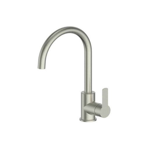 Greens Astro Ii Gooseneck Sink Mixer, PVD Brushed Nickel, LF254283BN