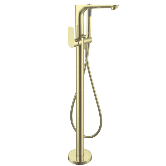 Nero NR321503aBG Bianca Freestanding Bath Mixer with Handshower - Brushed Gold