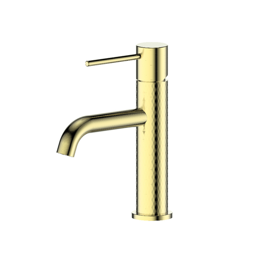 Greens Tesora Basin Mixer, PVD Brushed Brass, 21302556