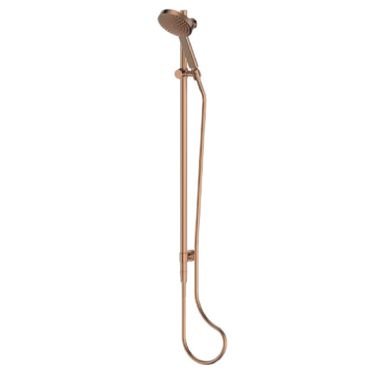 Greens Lavish Brass Rail Shower, PVD Brushed Copper, 239100BC