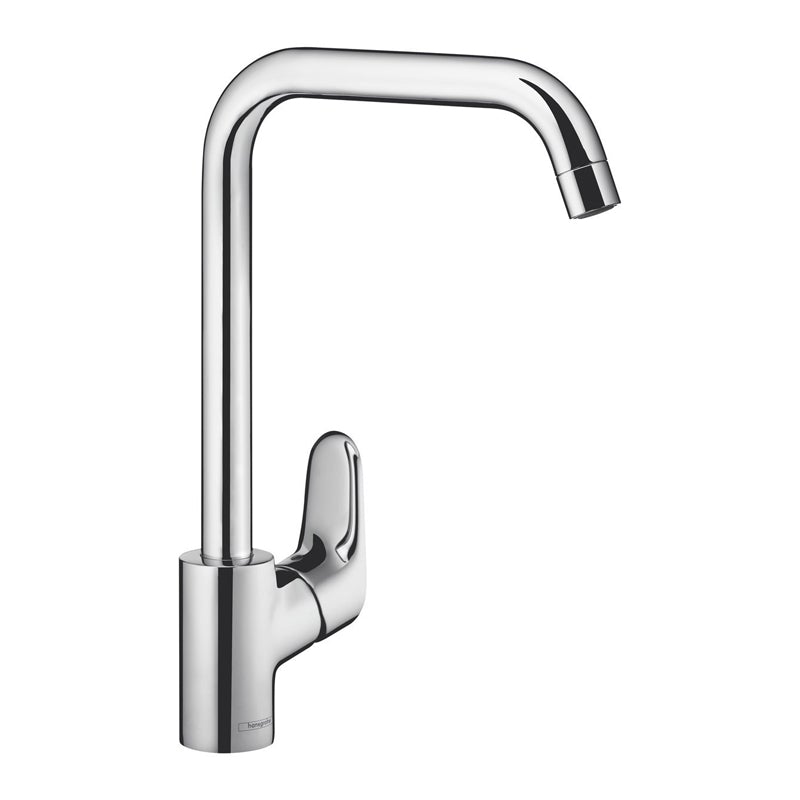 Hansgrohe 14816003 Ecos L Square Goose Neck Kitchen Mixer Tap