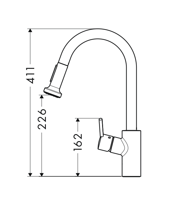 Hansgrohe 14864003 Talis S2 Variarc Single Lever Kitchen Mixer Tap