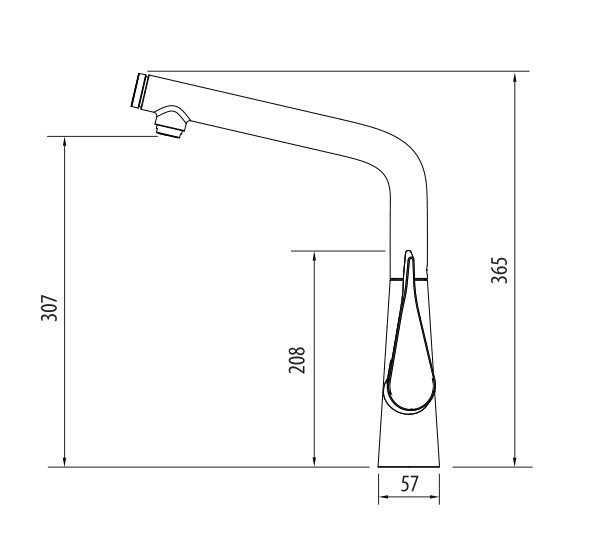 Hansgrohe 14883003 Metris Select 320 Right Angle Kitchen Mixer Tap