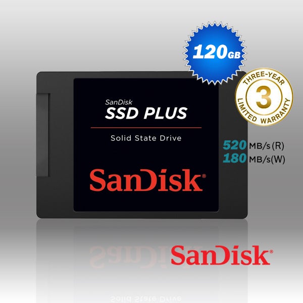 SanDisk SSD Plus 120GB 2.5 inch SATA III SSD SDSSDA-120G