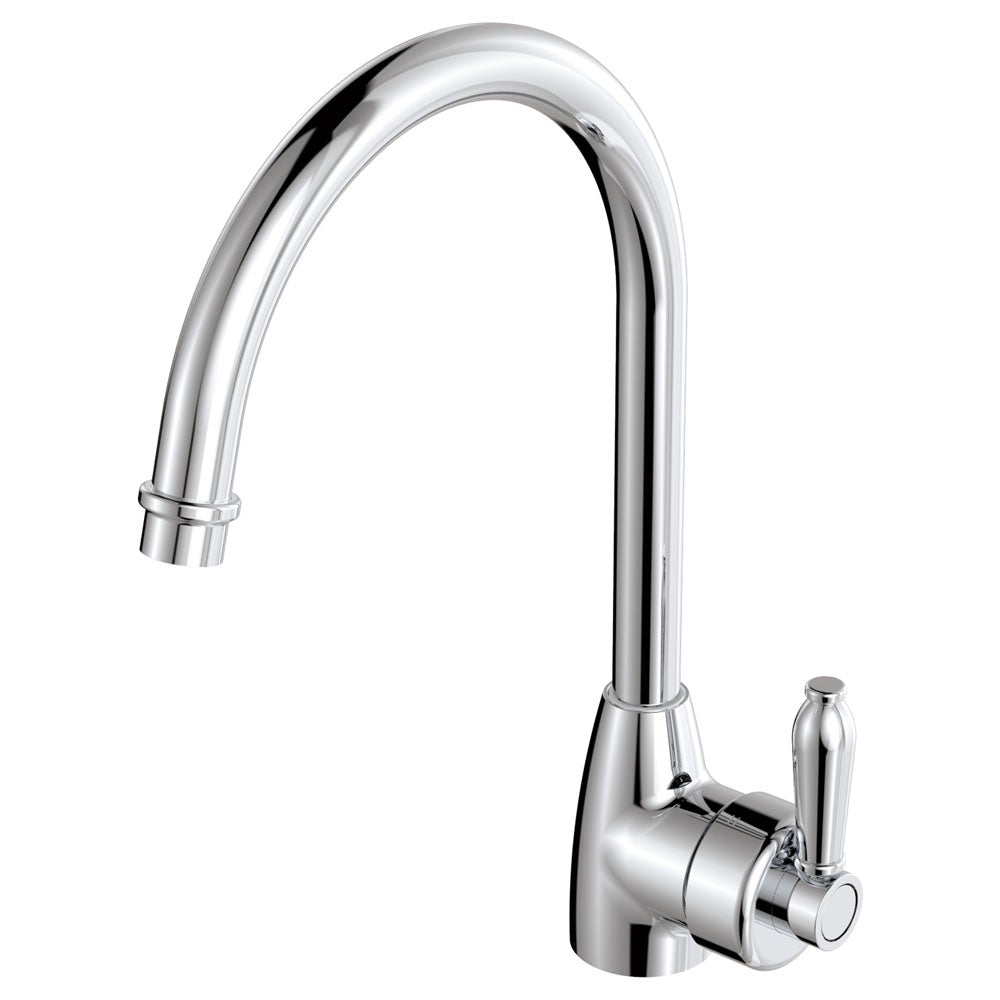 Fienza Eleanor 202109CC Chrome Gooseneck Mixer with Chrome Handle