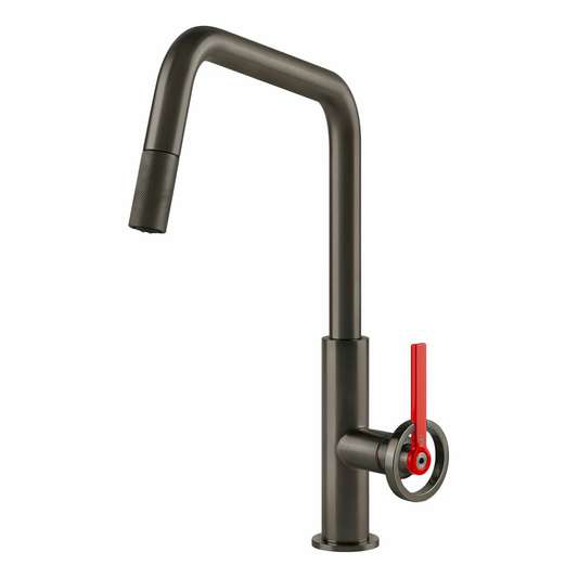 Gessi Officine V 60203BMB Pull Out Kitchen Mixer Tap