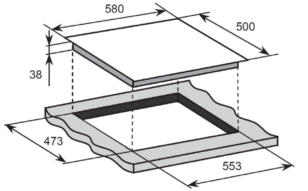 60cm Oven, Cooktop and Rangehood Package No.2