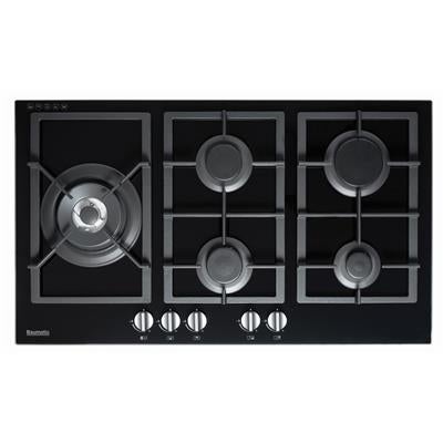 Baumatic BSGH95 Italian Made 5 Burner Gas on Glass Cooktop