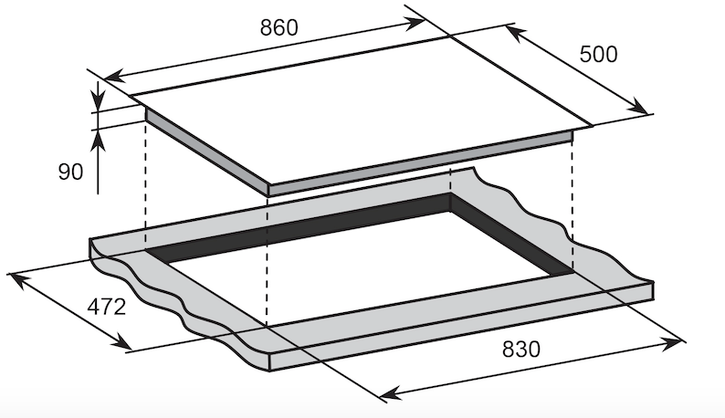 Baumatic - 90cm Gas Cooktop | CD9SG1