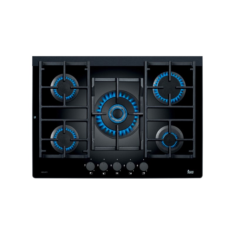 Teka CGWLUX705 71cm 5 Burner Gas on Glass Cooktop